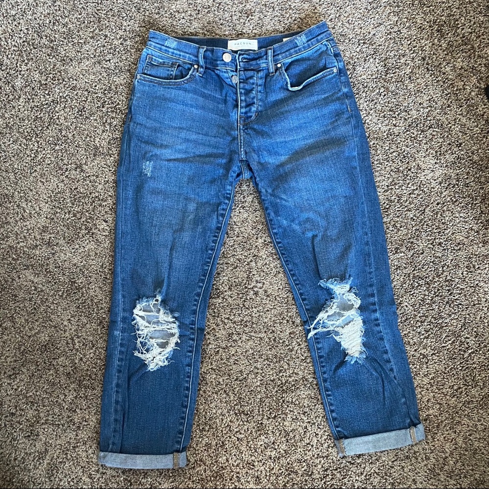 pacsun ripped boyfriend jeans